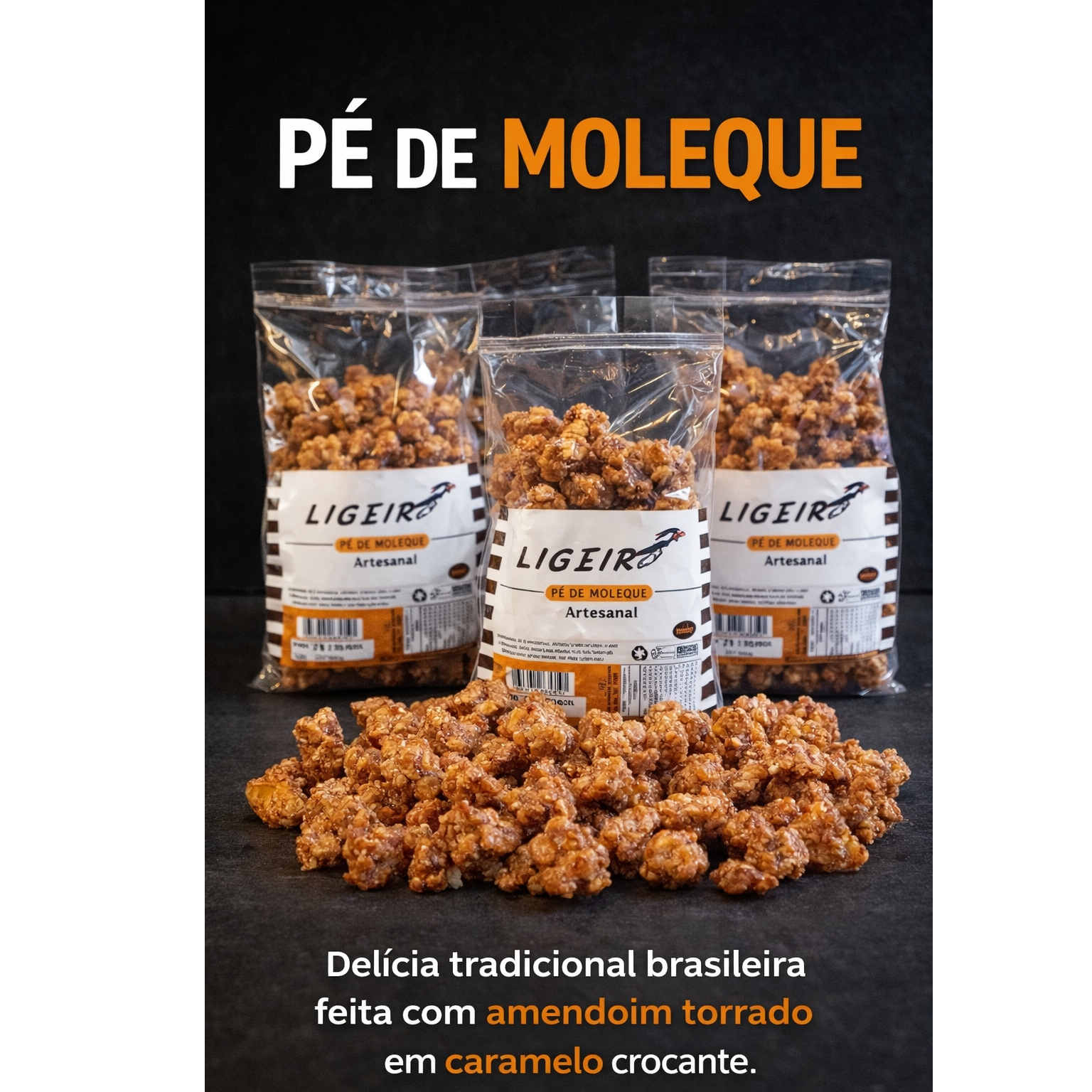 🥜✨ Pé de Moleque Artesanal – Crocante Premium