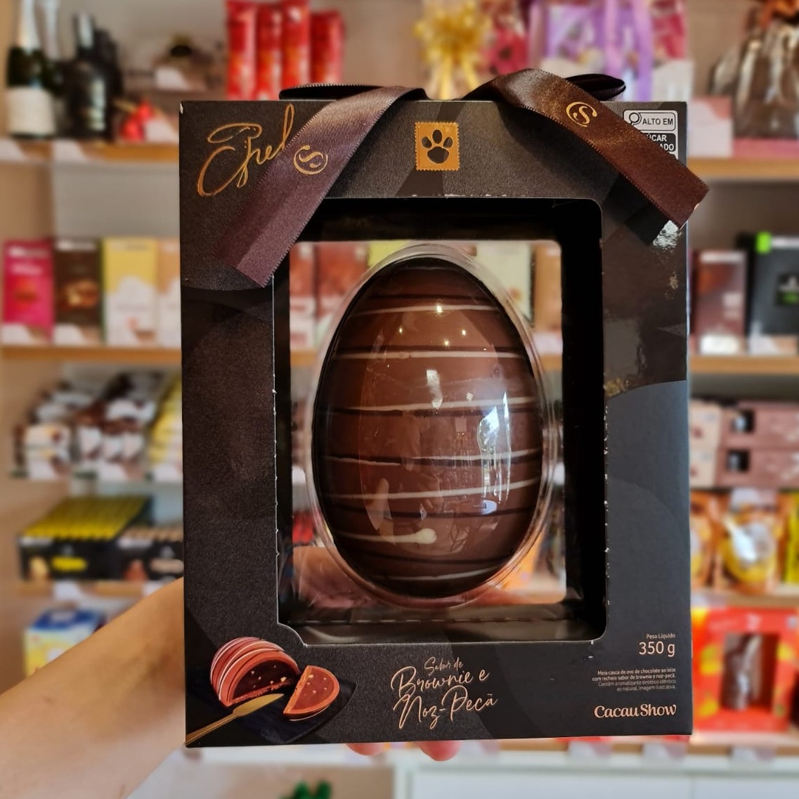 Ovo de Corte de Brownie e noz pecã 350g