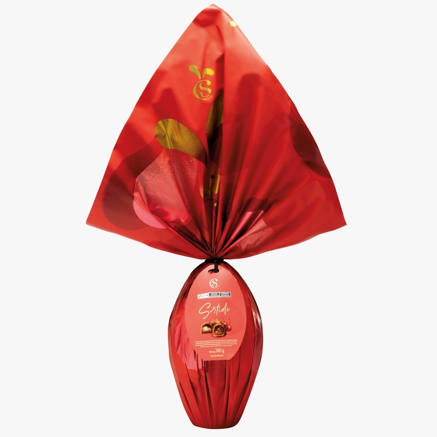 Ovo de Páscoa Clássicos ao Leite com Bombons 280g