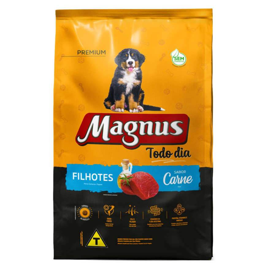 MAGNUS TODO DIA FILHOTE CARNE 20KG