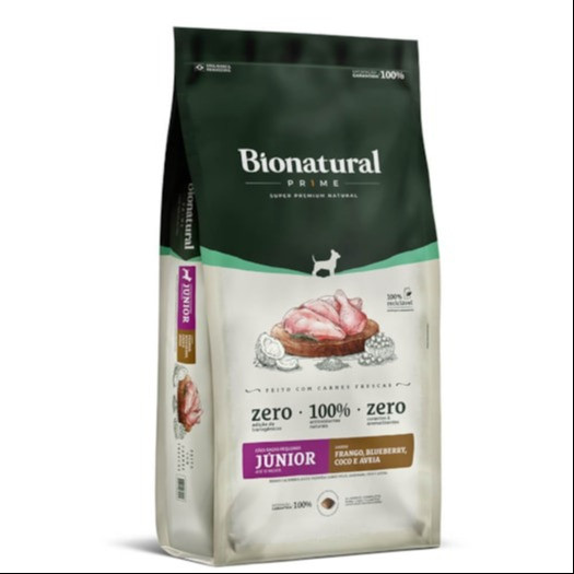 BIONATURAL CAES RAÇAS PEQUENAS JUNIOR FRANGO 15KG