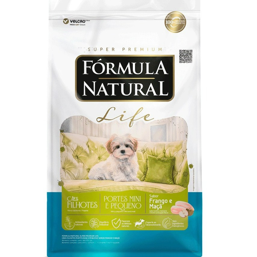 FORMULA NATURAL LIFE FILHOTES PORTE MINI/PEQUENO 15KG
