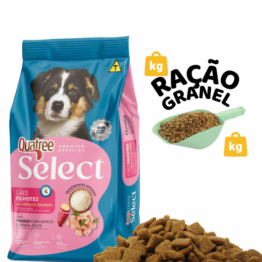 21 GRANEL - QUATREE SELECT FILHOTES PORTE MEDIO/GRANDE 1KG
