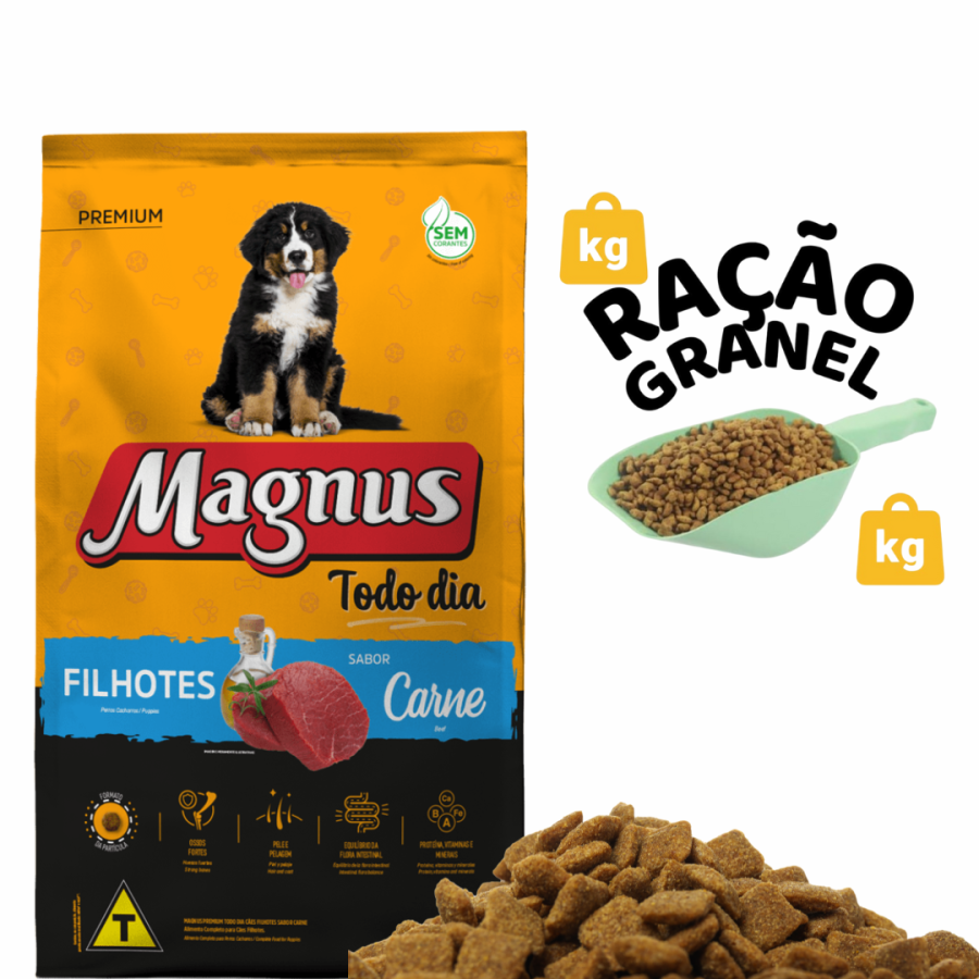 02 GRANEL - MAGNUS TODO DIA FILHOTE CARNE 1KG