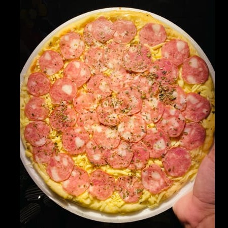 Na compra de 2 pizzas prá assada, ganhe um guarana ou peps de 1,5