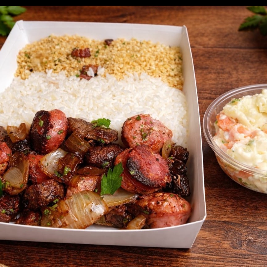 Churrasco de contra file e calabresa 