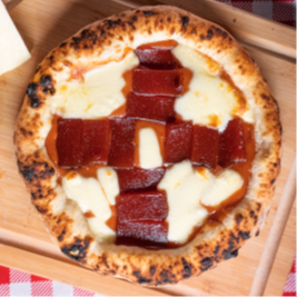 Pizza doce Romeu e Julieta