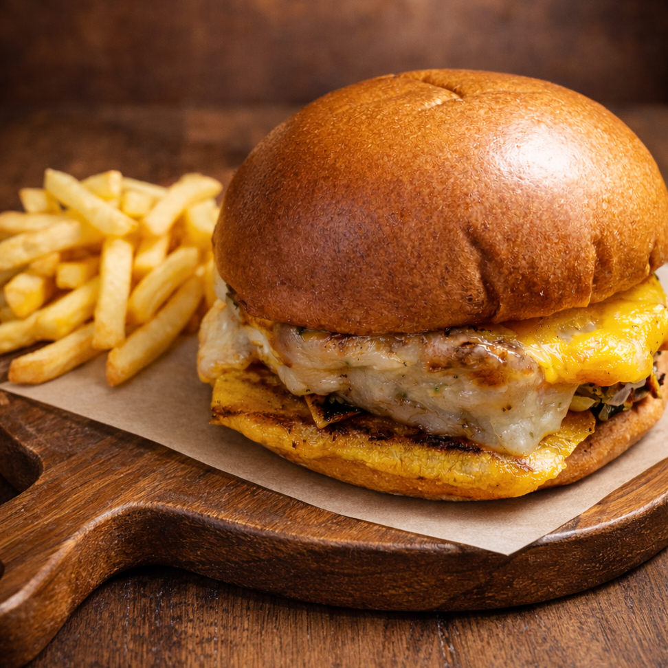 Cheese burger vegetariano - combo