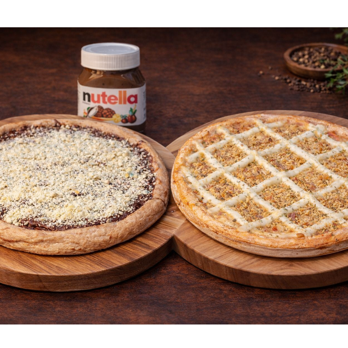 Combo Duplo Mozza - Pizza Gigante Salgada + Pizza Média Doce