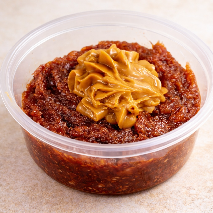 Doce de banana cremoso com doce de leite