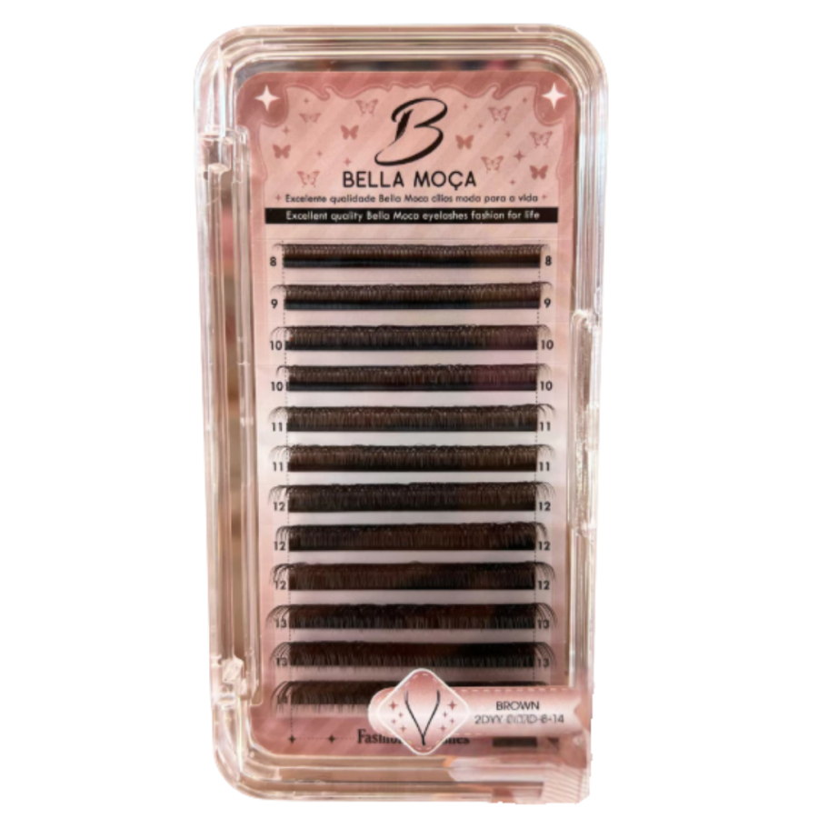 Cilios Bella Moça YY Marrom Mix