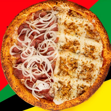 1/2 Calabresa + 1/2 Frango Com Catupiry (Grande) 