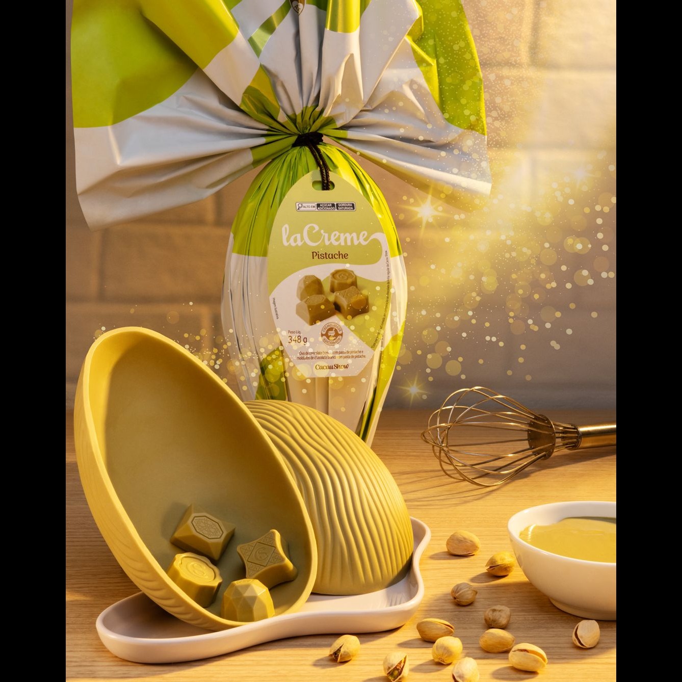 Ovo de Páscoa Lacreme Pistache 348g