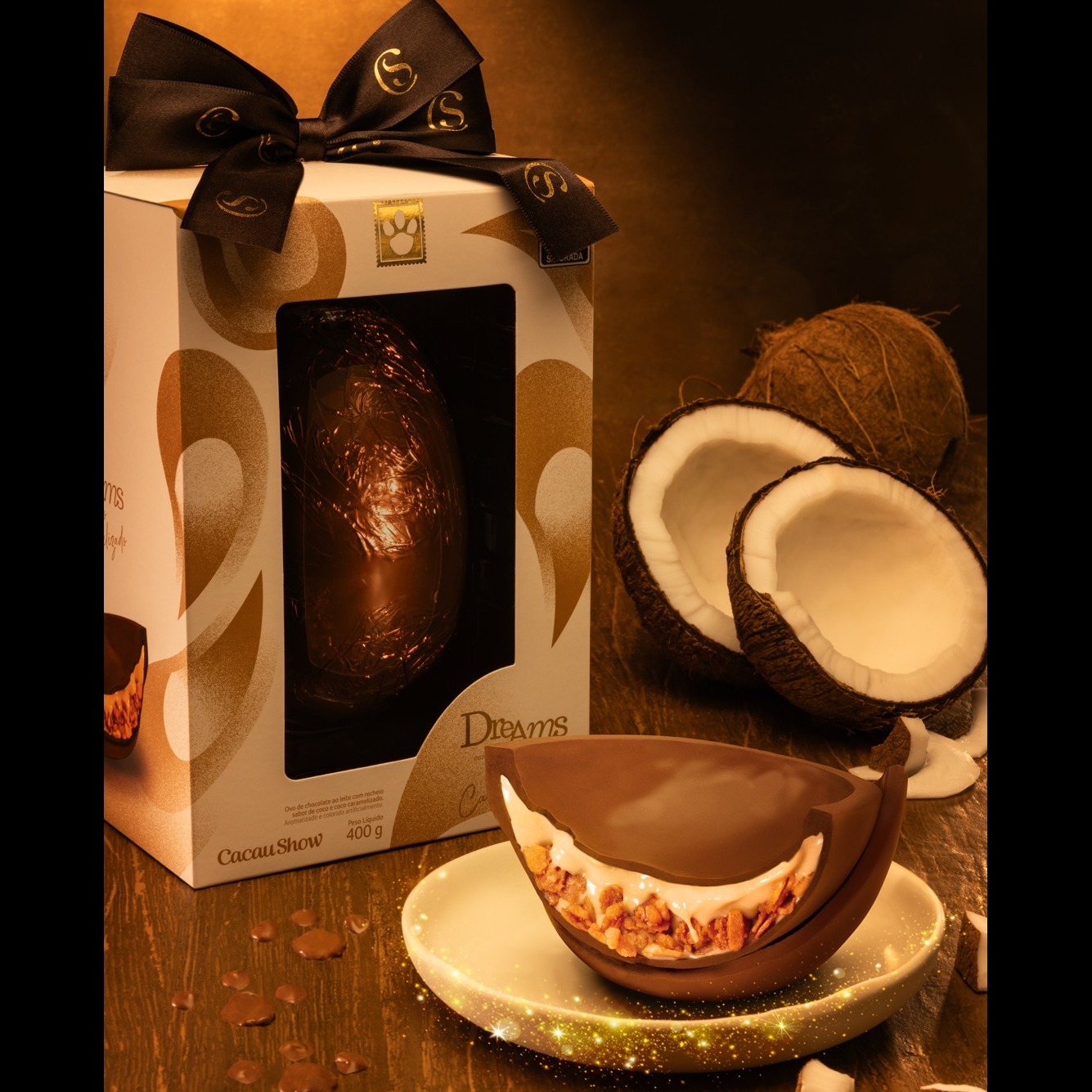 Ovo de Páscoa Dreams Coco Caramelizado 400g