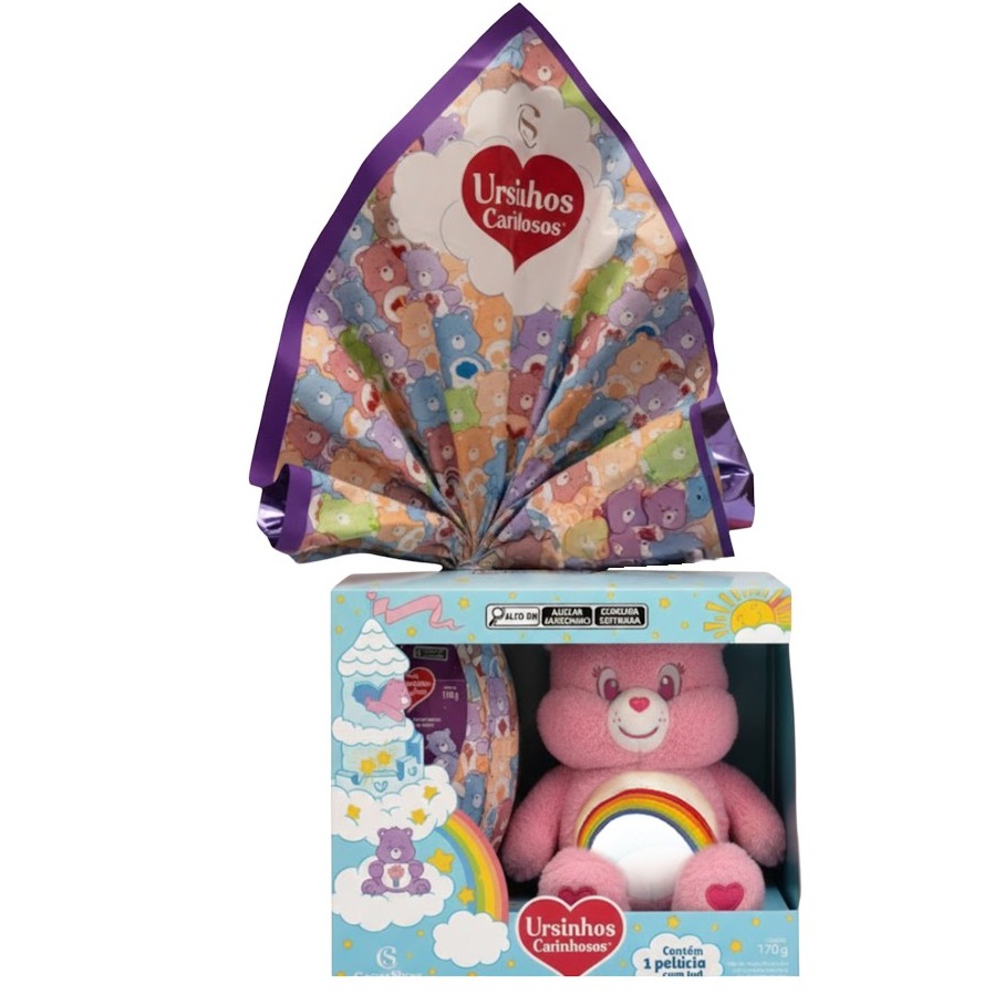 Ovo de Páscoa Pelúcia Animadinha com Led 170g