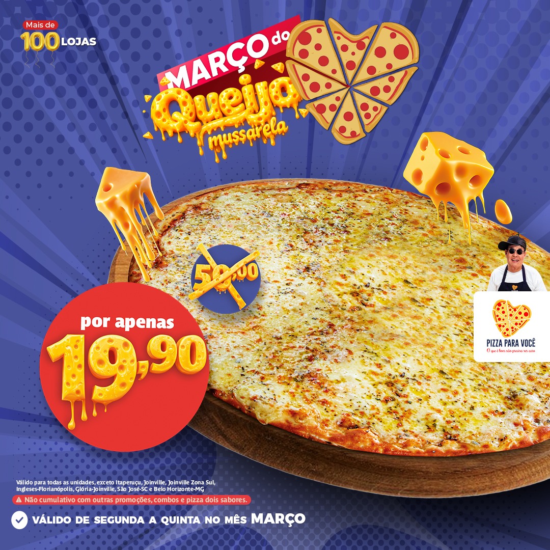 Pizza Queijo - Mussarela