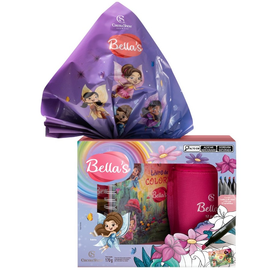 Ovo de Páscoa Caderno Bella´s 170g