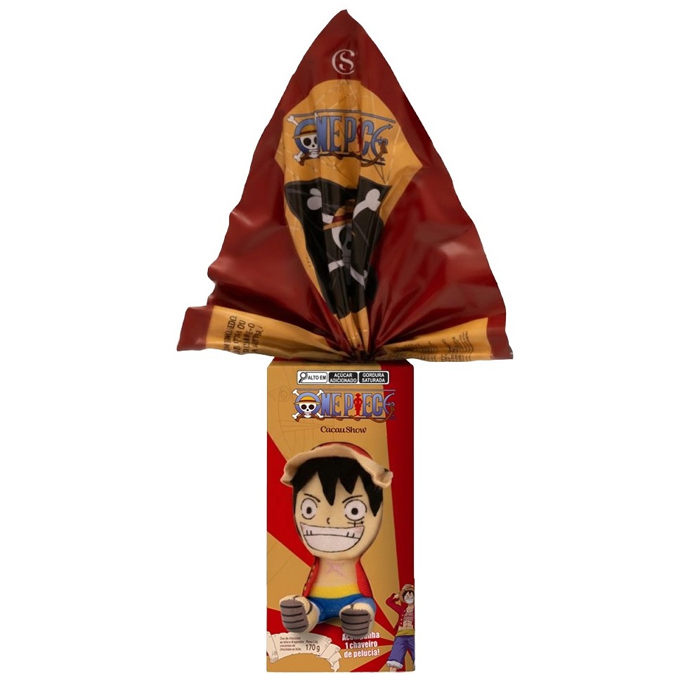 Ovo de Páscoa Chaveiro One Piece 170g