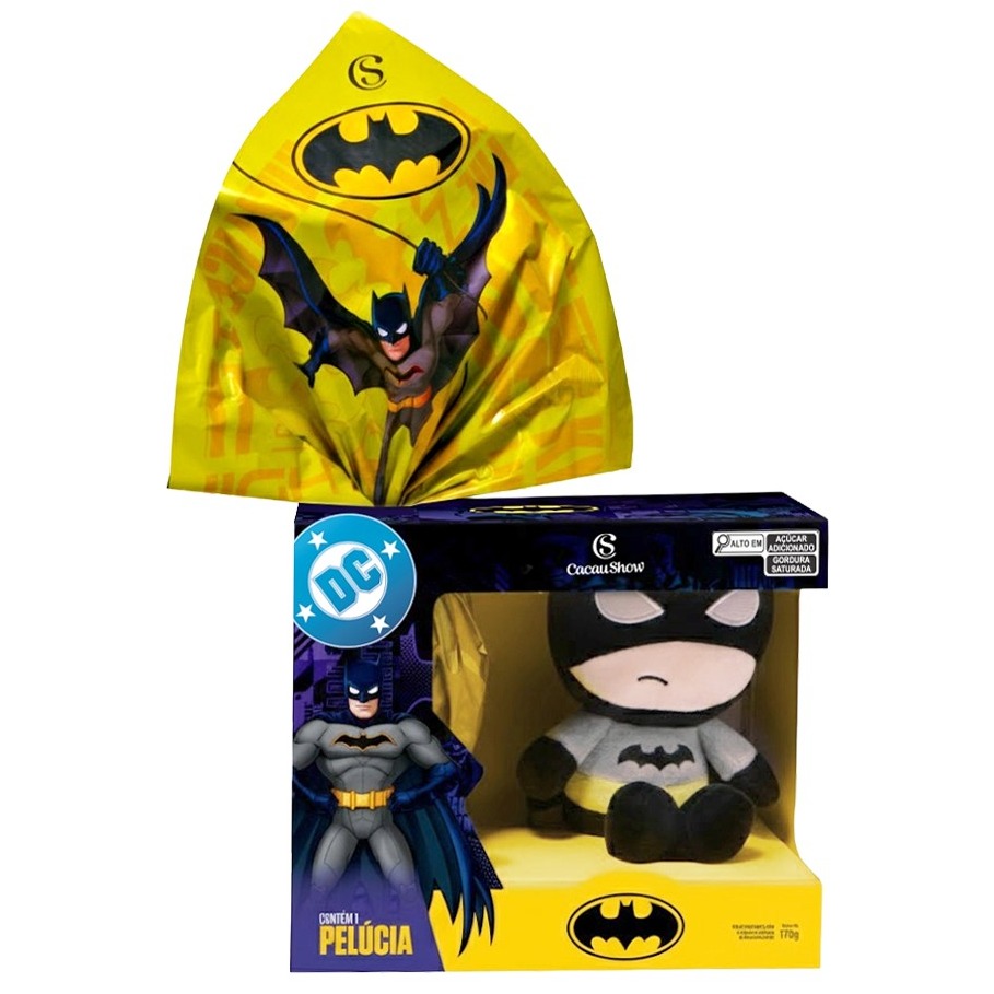 Ovo de Páscoa Pelúcia Batman 170g