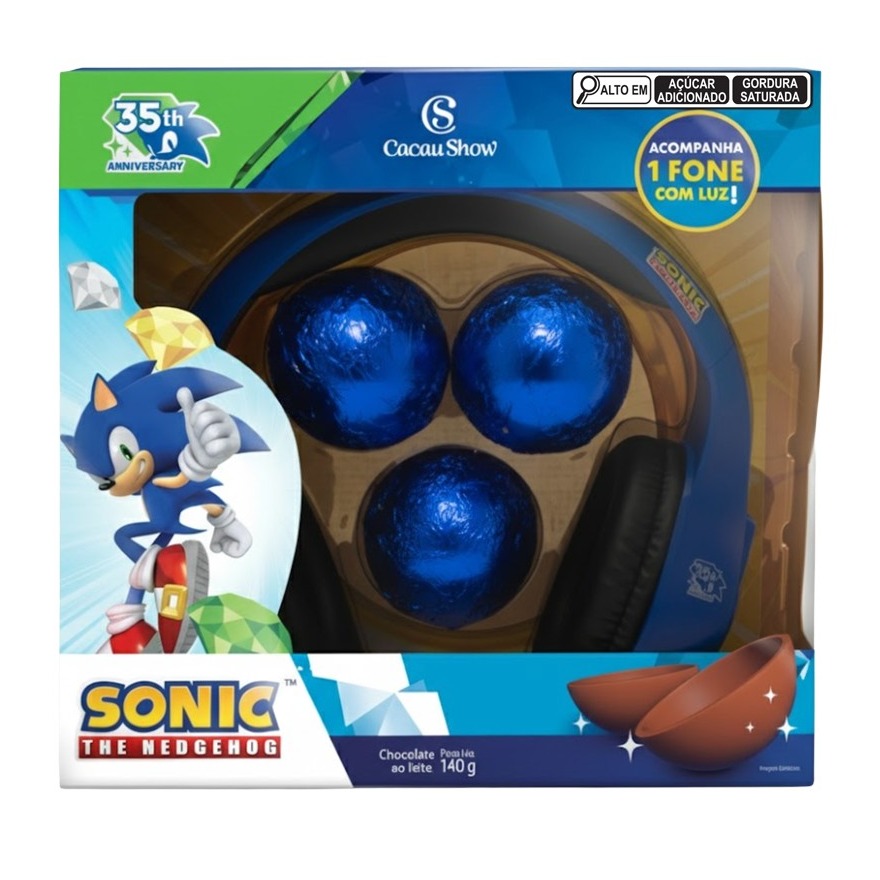 Esferas de Chocolate com Fone Sonic 140g