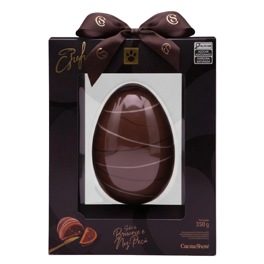 Ovo de Páscoa do Chef Brownie e Noz-Pecã 350g
