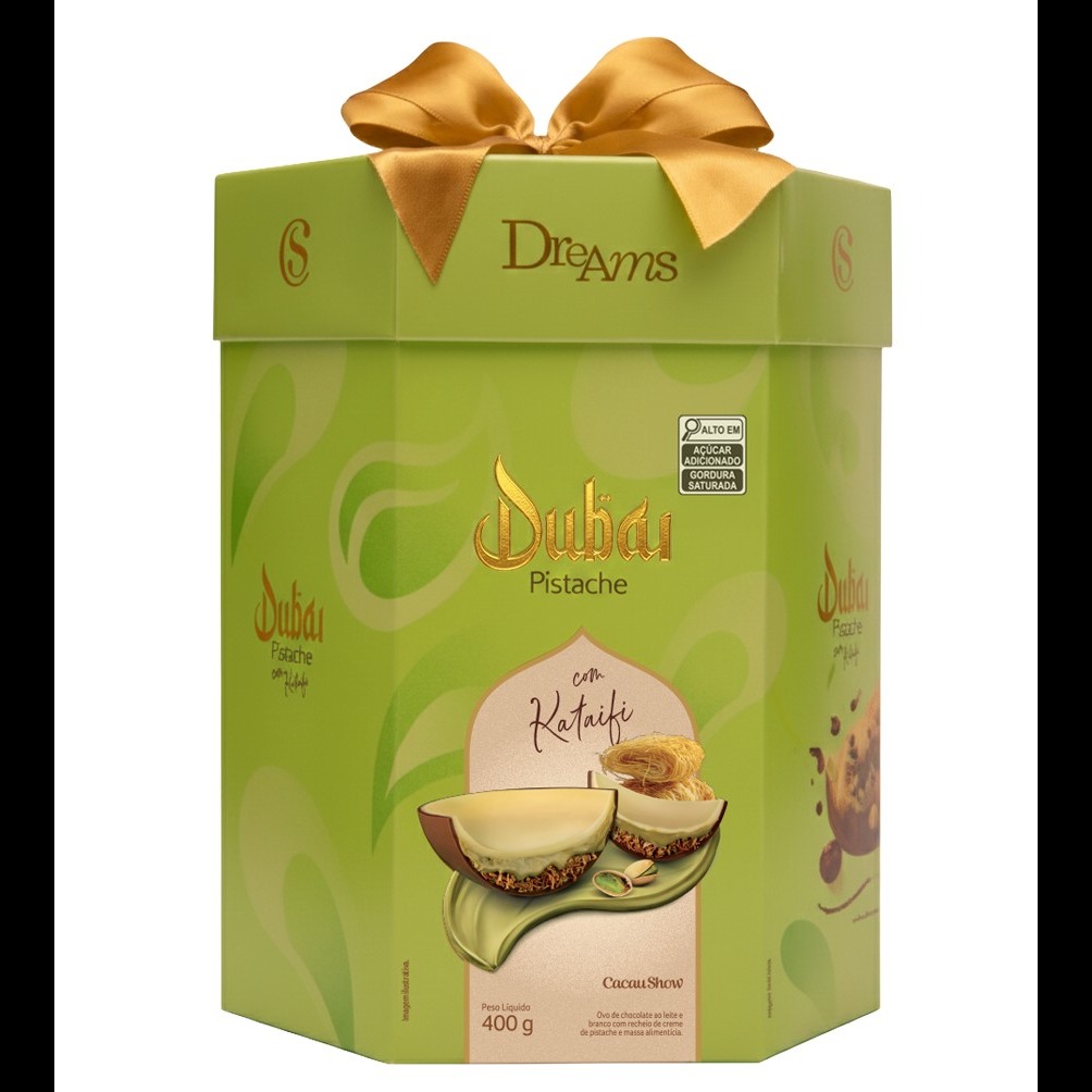 Ovo de Páscoa Dreams Pistache Dubai 400g