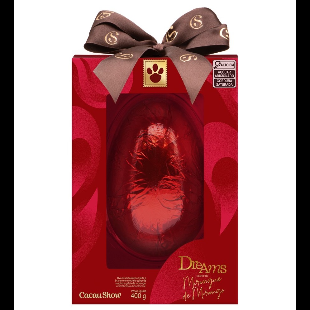 Ovo de Páscoa Dreams Merengue de Morango 400g