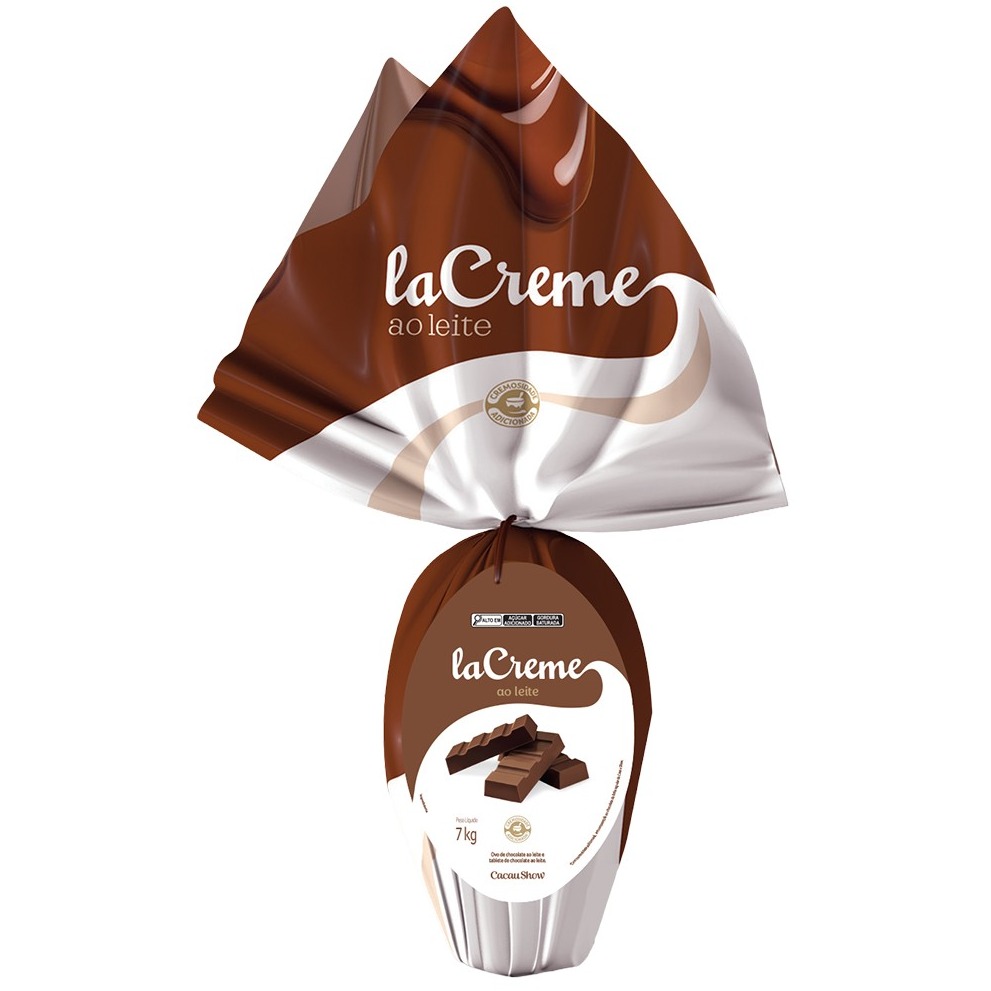Ovo de Páscoa Lacreme ao Leite 7kg 
