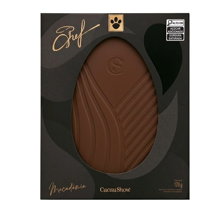 Tablete do Chef ao Leite com Macadâmia 120g