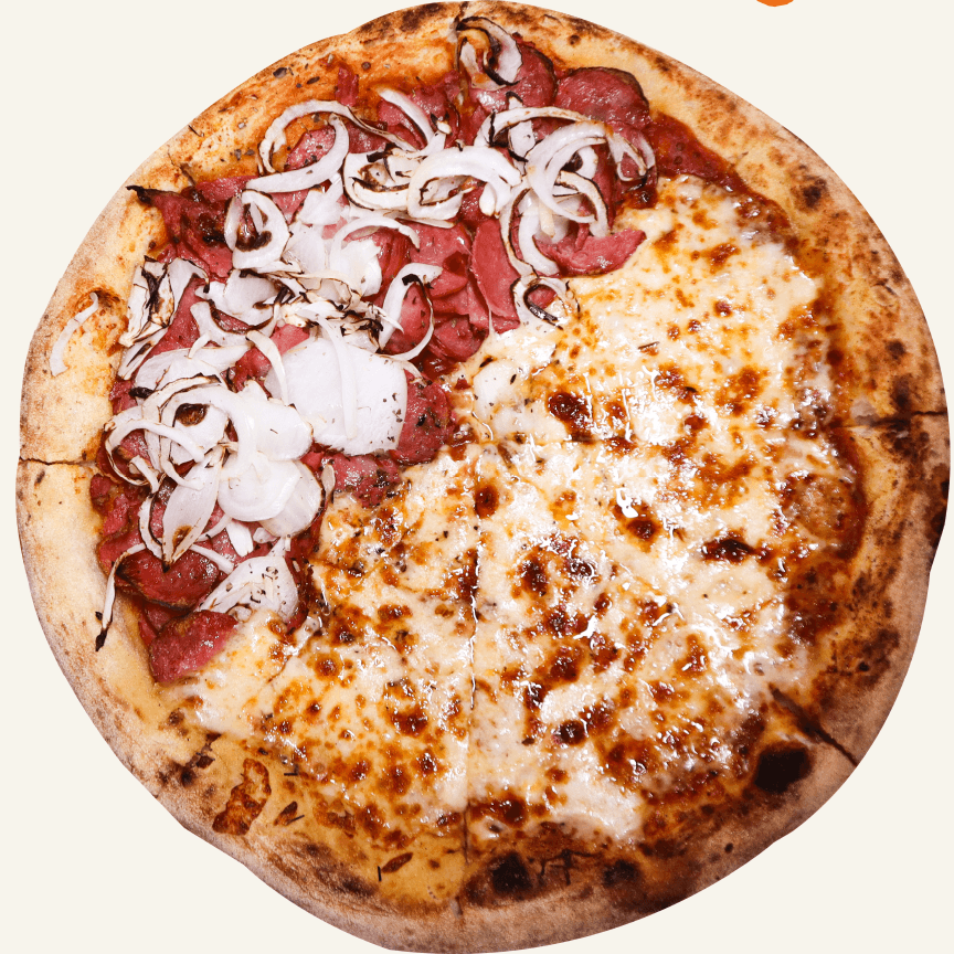 1/2 Queijo 1/2 Calabresa Paulistana (Grande - 8 fatias)