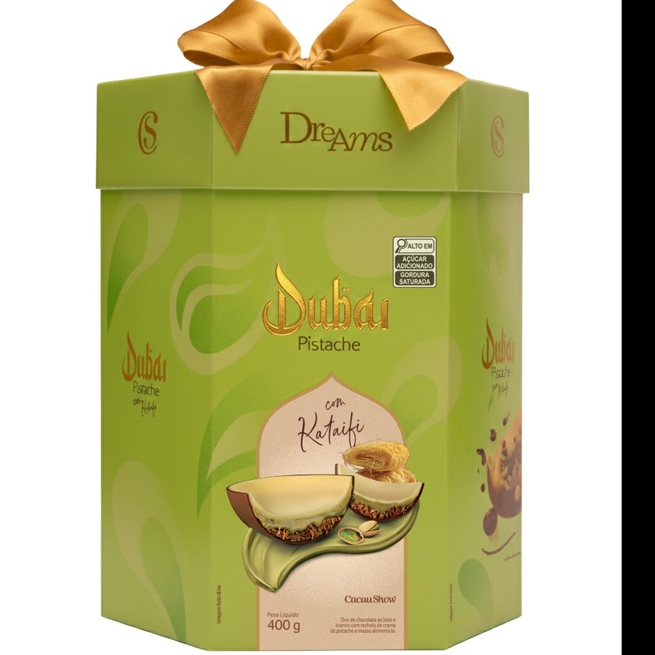 Ovo de Páscoa Dreams Dubai Pistache 400g