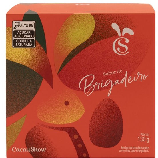 Caixa de Bombons Cubo Cacau Magia Brigadeiro 130g