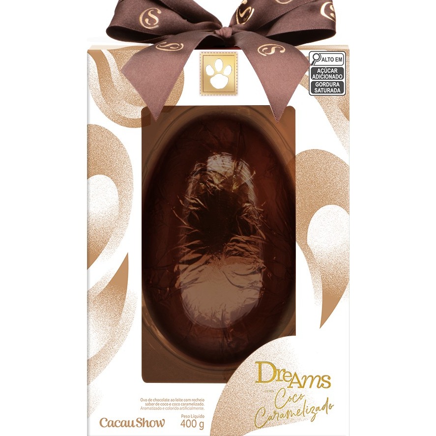 Ovo de Páscoa Dreams Coco Caramelizado 400g