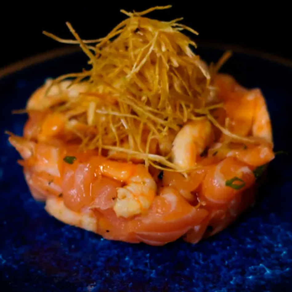  Mini Tartar Salmão & Camarão