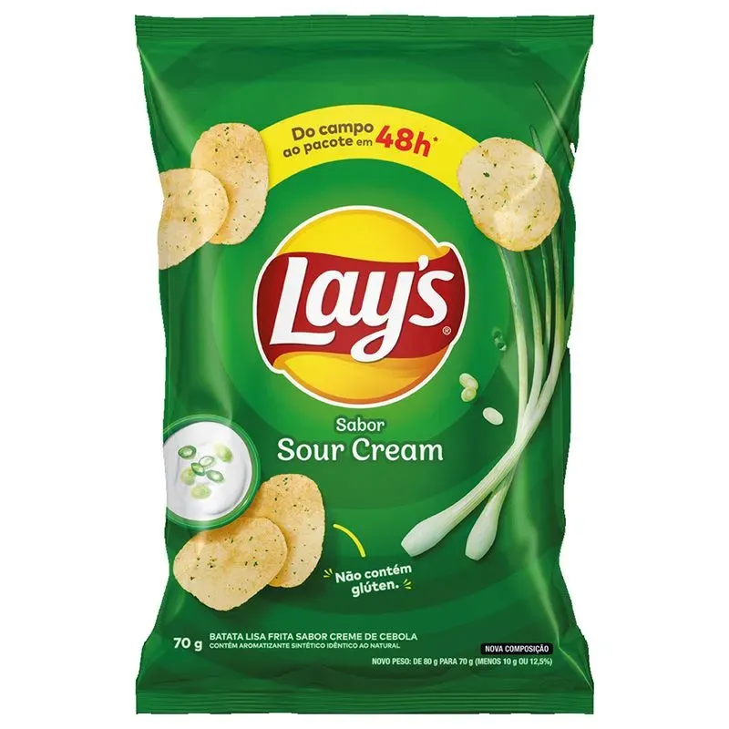 LAYS SOUR CREAM 70G