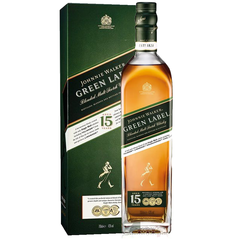 WHISKY GREEN LABEL (15 ANOS) 750ML