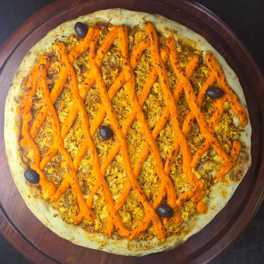 Pizza Grande Frango Com Cheddar