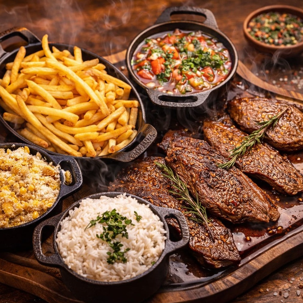 PICANHA BOVINA COM FRITAS 