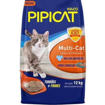 Areia Sanitária Kelco Pipicat Multicat 12Kg