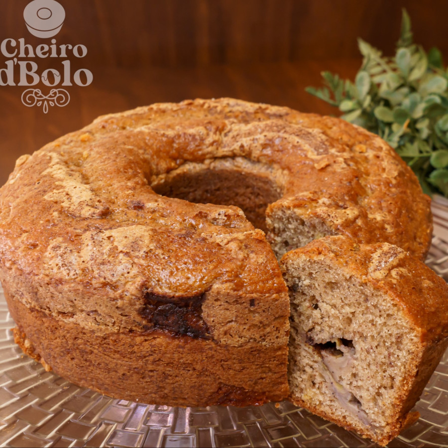Bolo de Banana com Canela