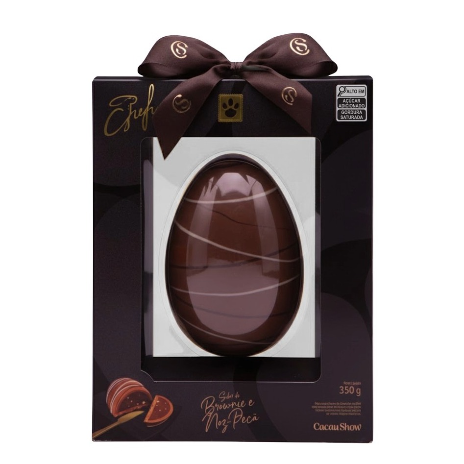 Ovo de Páscoa do Chef Brownie e Noz-Pecã 350g