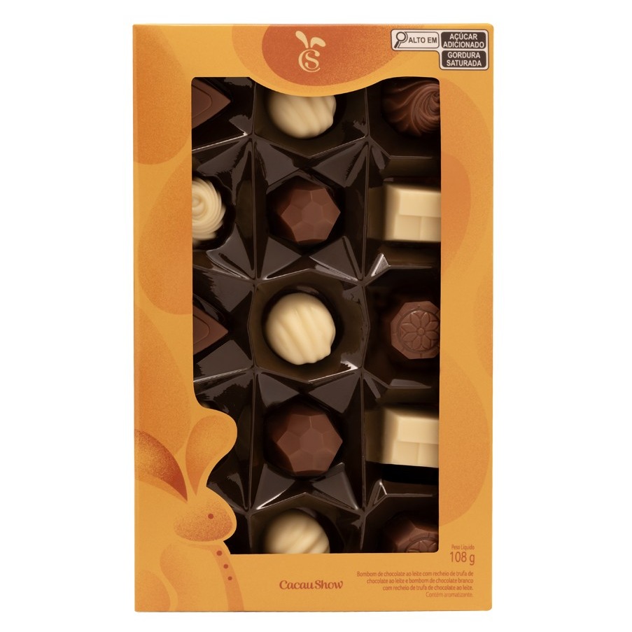 Caixa de Bombons Minishow Clássicos Sortidos 108g