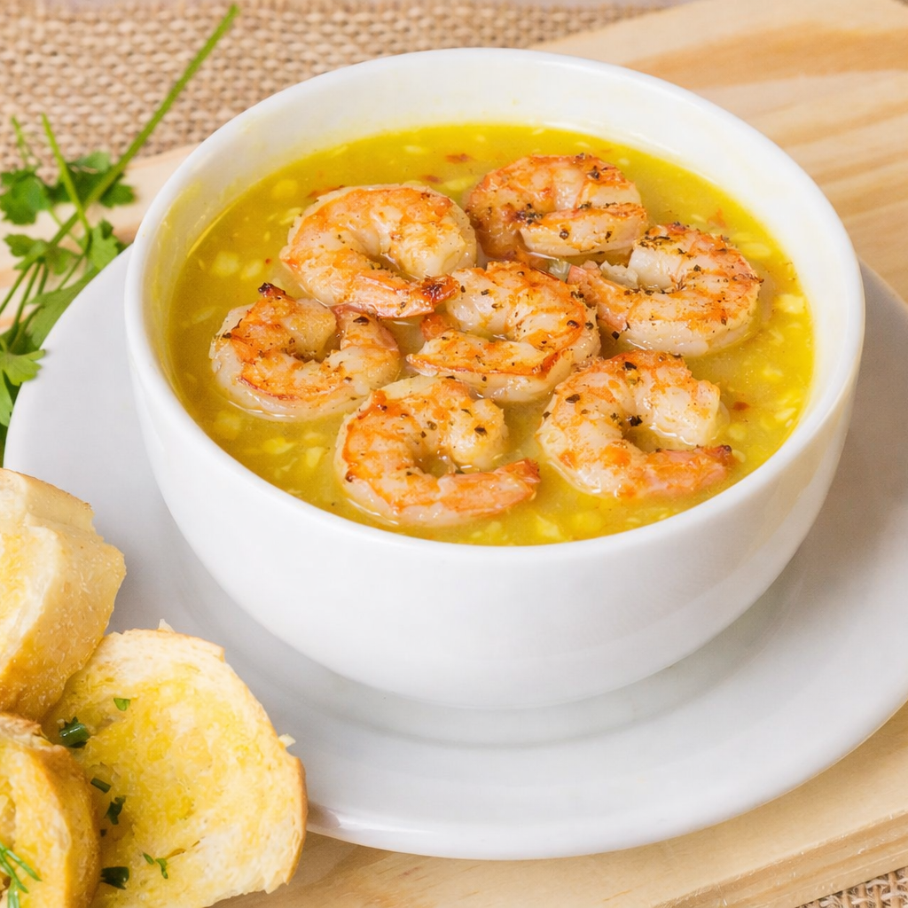 CREME DE BATATA BAROA COM CAMARÃO