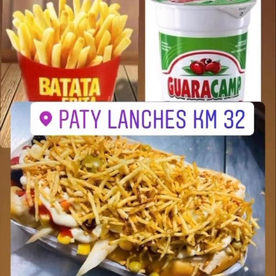 COMBO HOT DOG: SALSICHA, BATATA E GUARACAMP