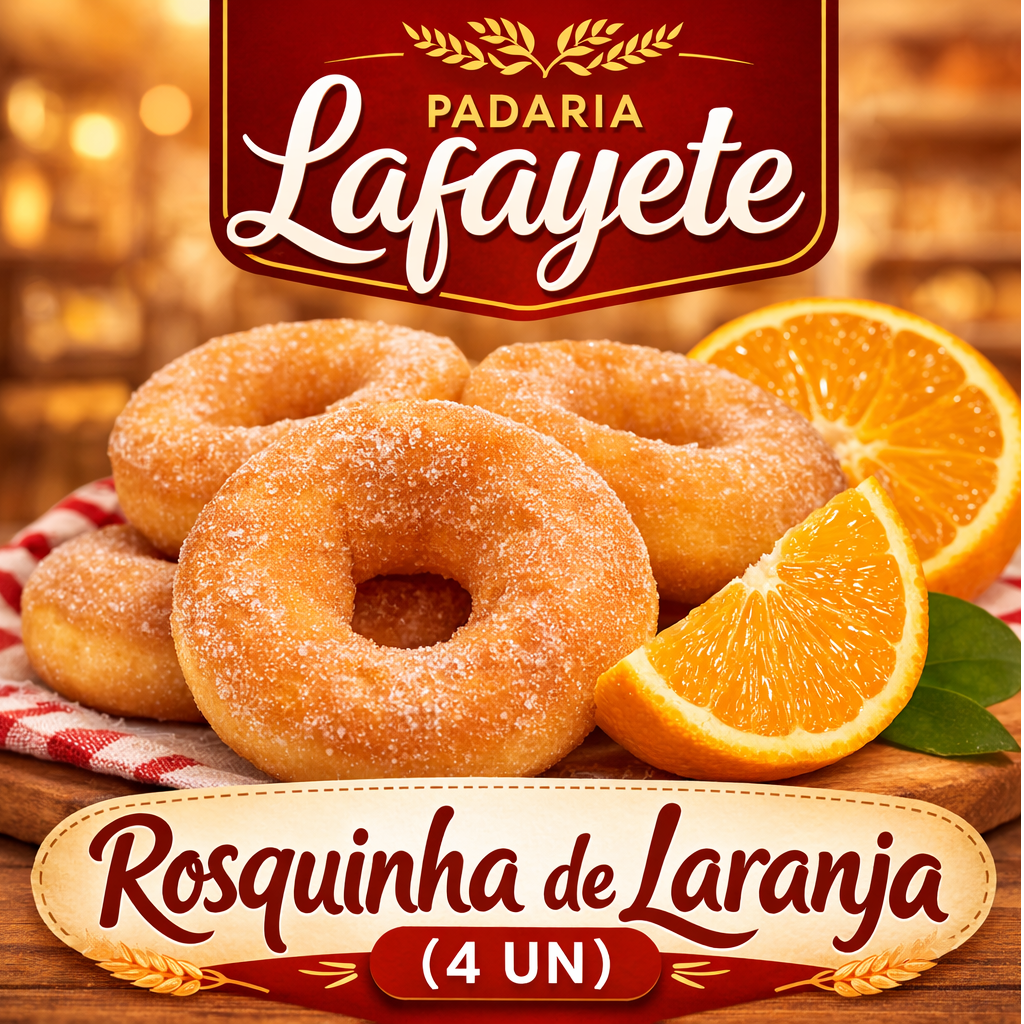 🍊 Rosquinha de Laranja (4 un)