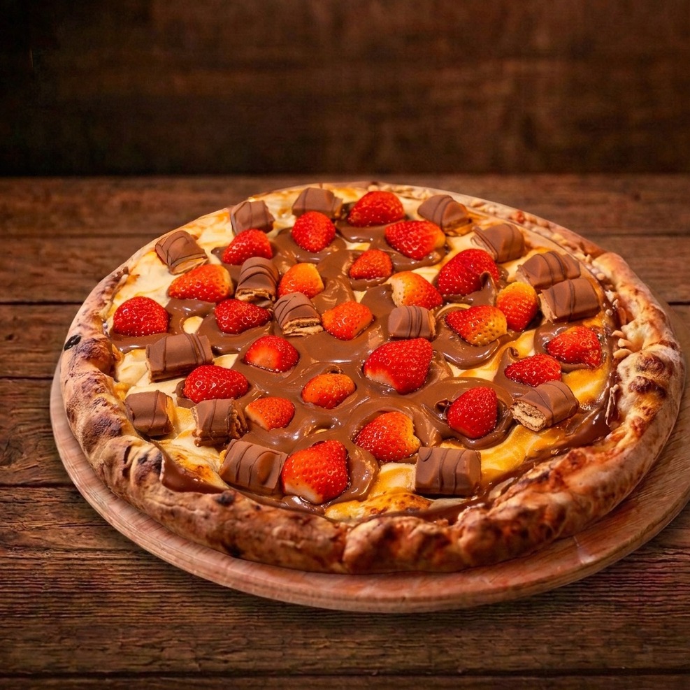 PIZZA GRANDE DE KINDER BUENO 