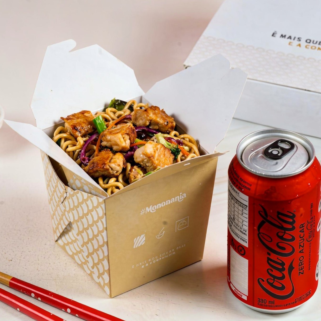 Yakisoba de Frango (600g) com Coca