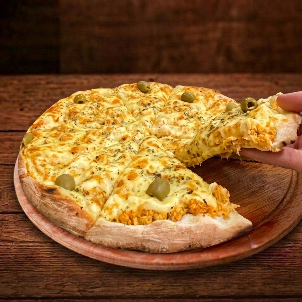 Pizza Grande Frango Com Catupiry