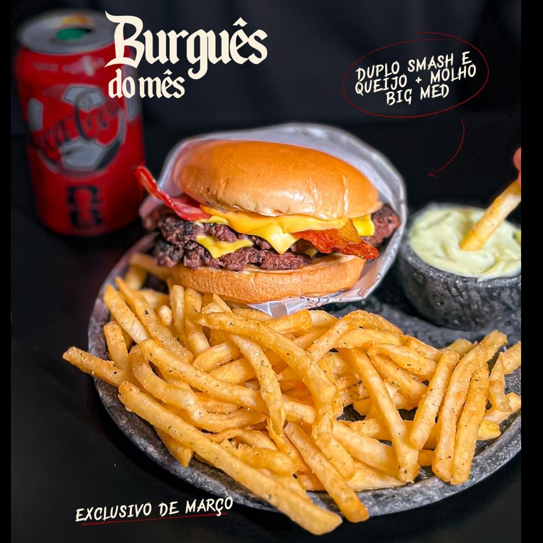 Burguês de Março + Fritas + Refri