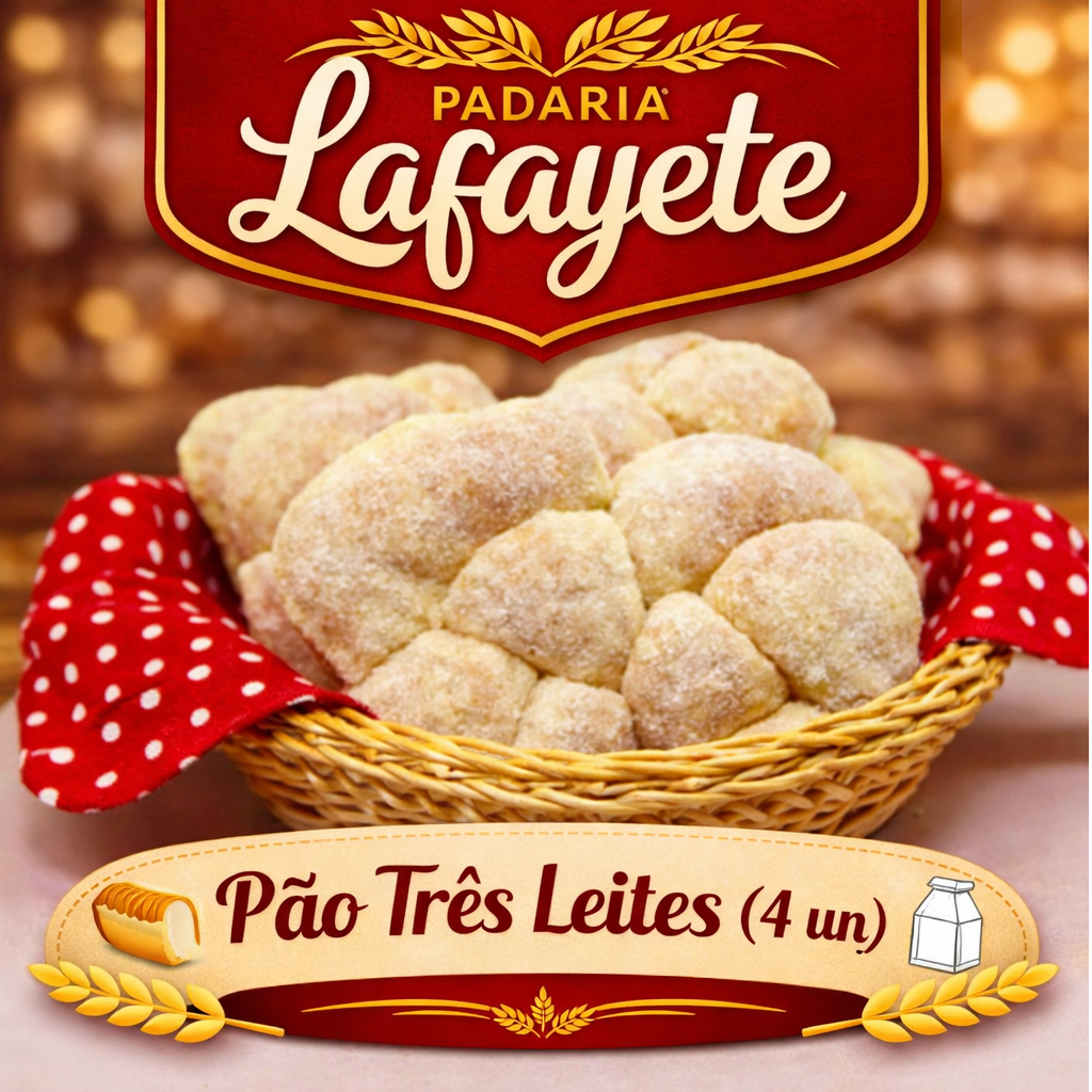 🍞🥛 Pão Três Leites (4 un)
